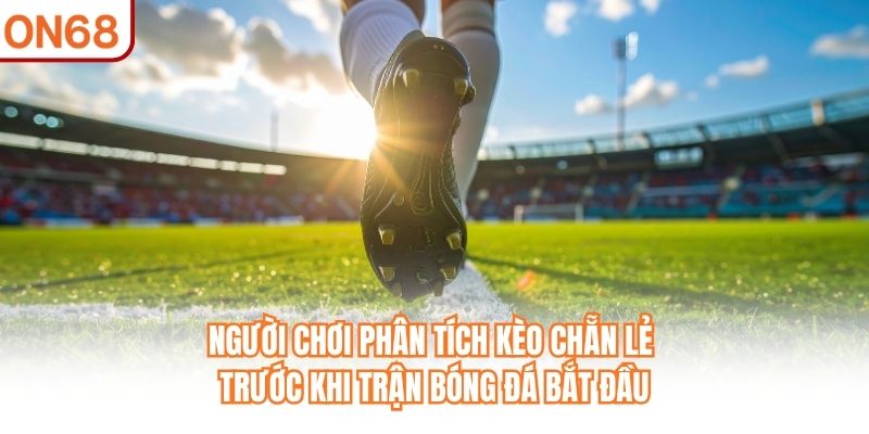 Người chơi phân tích Kèo Chẵn Lẻ trước khi trận bóng đá bắt đầu